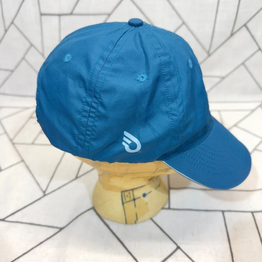 Headsweats Performance Running Hat OS Teal Blue Floral Paisley Adjustable Cap